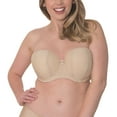 thumbnail image 1 of Curvy Kate Luxe Multiway Strapless Underwire Bra (CK2601),30GG,Biscotti, 1 of 5