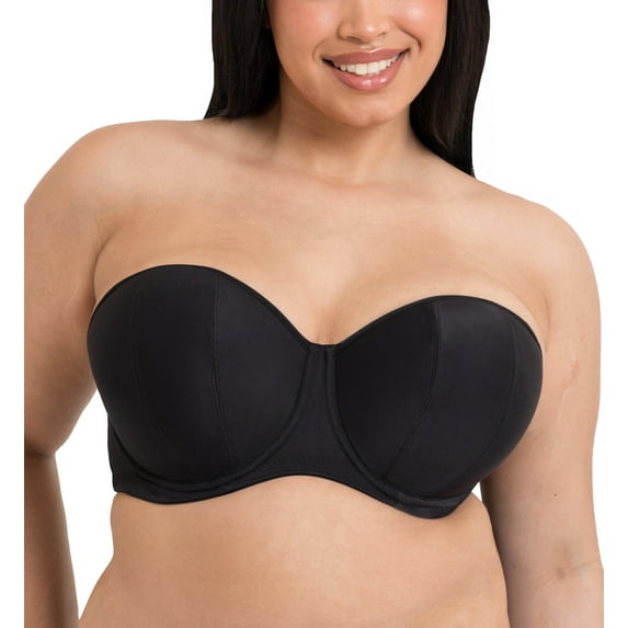 Curvy Kate Luxe Multiway Strapless Underwire Bra (CK2601),30HH,Jet Black