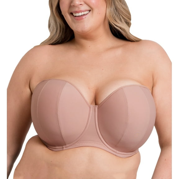Curvy Kate Luxe Multiway Strapless Underwire Bra (CK2601),34GG,Latte
