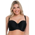thumbnail image 1 of Curvy Kate Luxe Strapless Multiway Underwire Bra - CK2601 (Black, 34F UK / 34G US), 1 of 16
