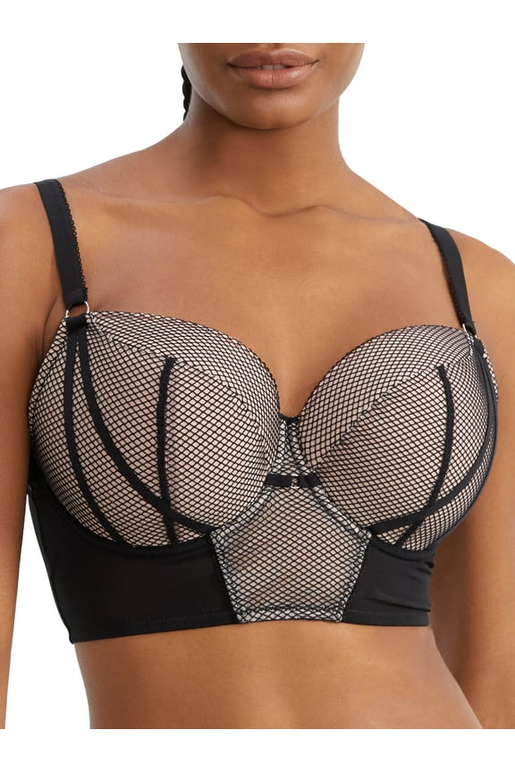 Womens Gin Fizz Longline Balcony Bra Style-CK045112