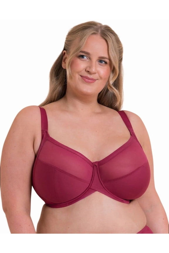 WonderFully Full Cup Side Support Bra - CK061102 (Deep Orchid, 36G)
