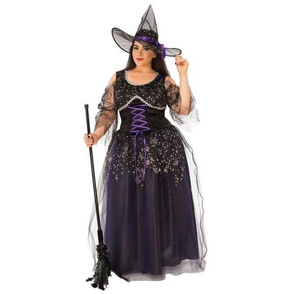 Rubies Midnight Witch Costume for Adults, Women's Plus Size
