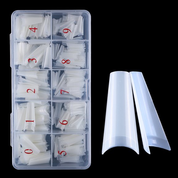 Curvy Nail Tips Long straight square Ballet Nail Tips Nail salon