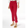 thumbnail image 1 of Curvy Ruffled Hem Ankle Skinny Pants Real Red 18, 1 of 1