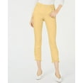 thumbnail image 1 of Curvy Tulip Hem Skinny Ankle Jeans Light Lemon 14, 1 of 1