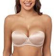thumbnail image 1 of Curyon Women's Thick Padded Push Up Strapless Bra Underwire Convertible,38B, 1 of 6