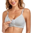 thumbnail image 1 of Curyon Women's Comfort Cotton Wireless Lift Non Padded Front Closure Bras,36C, 1 of 6