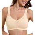 thumbnail image 1 of Curyon Women's Comfort Cotton Wireless Lift Non Padded Plus Size Bras,42C, 1 of 5