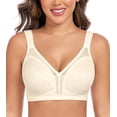 thumbnail image 1 of Curyon Women's Minimizer Bra Comfort Non Padded Wireless Full Figure Plus Size Bras,38C, 1 of 6