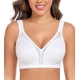 thumbnail image 1 of Curyon Women's Minimizer Bra Comfort Non Padded Wireless Full Figure Plus Size Bras,40C, 1 of 6