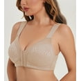 thumbnail image 1 of Curyon Womens Front Closure Wireless Unpadded Back Support Posture Plus Size Bra,44B, 1 of 7