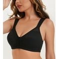 thumbnail image 1 of Curyon Womens Front Closure Wireless Unpadded Back Support Posture Plus Size Bra,44D, 1 of 7