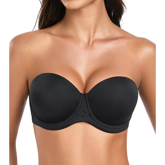 Curyon Women's Strapless Bras Plus Size Underwire Full Figure Convertible Bra,40G
