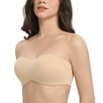thumbnail image 1 of Curyon Women's Strapless Bras Underwire Anti Slip Minimizer Bra,38DDD, 1 of 5
