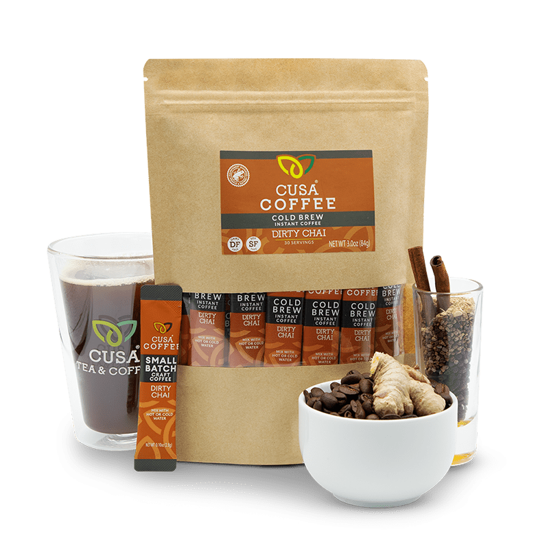 Cusa Tea & Coffee Premium Instant Dirty Chai Rainforest Alliance