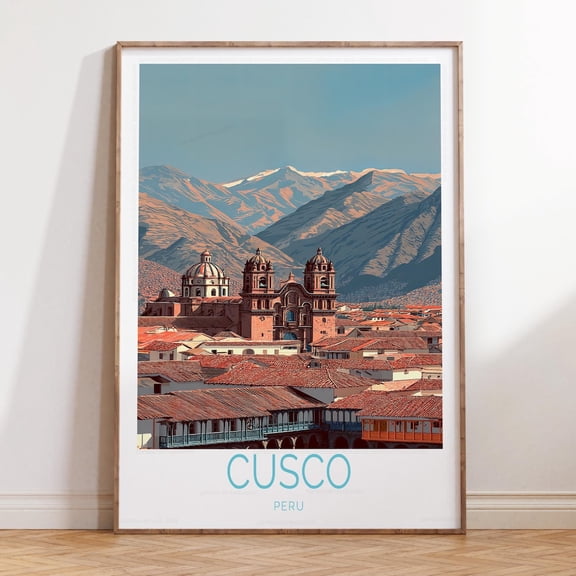 Cusco Peru Colonial Architecture Wall Art Unframed Paper Print
