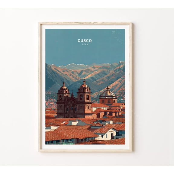 Cusco Peru Minimalist Travel Home Decor