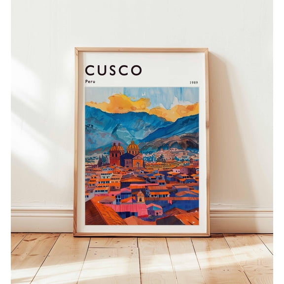 Cusco Peru Travel Incan Andes Wall Art, Unframed Paper Print