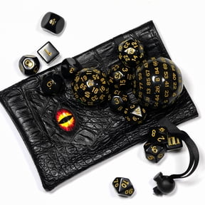 Cusdie 15 Pieces Complete DND Dice Set D3-D100 D&D Dice Set, Polyhedral RPG Dice for Dungeons and Dragons, RPG, MTG Table Games