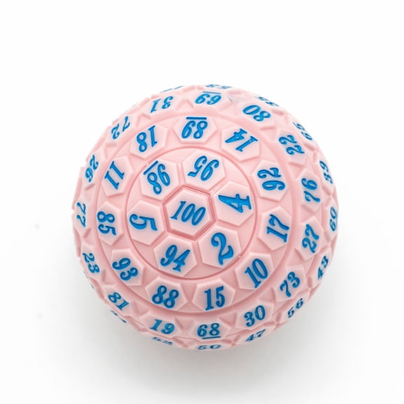 Cusdie 45MM 100 Sided Polyhedral D&D Dice, Single D100 Game Dice for Dungeon and Dragons