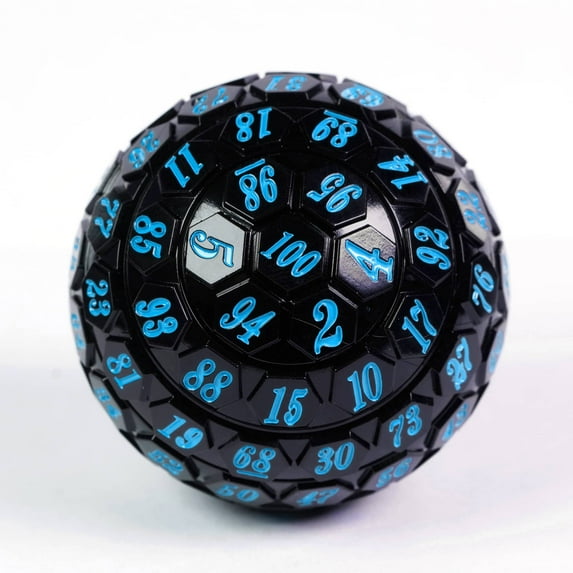 Cusdie 45MM 100 Sided Polyhedral D&D Dice, Single D100 Game Dice for Dungeon and Dragons