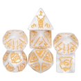 thumbnail image 1 of Cusdie 7-Die 25mm Giant DND Dice, Shield&Sword Pattern Polyhedral Dice Set for Role Playing Game Dungeons and Dragons D&D Dice Pathfinder, 1 of 5