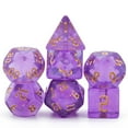 thumbnail image 1 of Cusdie 7-Die Acrylic DND Dice, Sickle Font Polyhedral Dice Set for Role Playing Game Dungeons and Dragons D&D Dice Pathfinder, 1 of 5