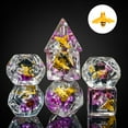 thumbnail image 1 of Cusdie 7-Die DND Dice, Polyhedral Dice Set Filled with Animal, for Role Playing Game Dungeons and Dragons D&D Dice MTG Pathfinder, 1 of 5