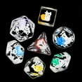 thumbnail image 1 of Cusdie 7-Die DND Dice, Polyhedral Dice Set Filled with Colorful Snail, for Role Playing Game Dungeons and Dragons D&D Dice MTG Pathfinder, 1 of 5