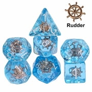 Cusdie 7-Die DND Dice Rudder Dice Set Polyhedral DND Dice for Dungeons and Dragons Playing Dice for Table Game