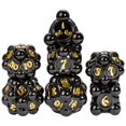 thumbnail image 1 of Cusdie 7-Die Metal DND Dice Set, Ball Tip Design Metal Polyhedral D&D Dice Set for DND Dungeons and Dragons TTRPG Role Playing Games, 1 of 5