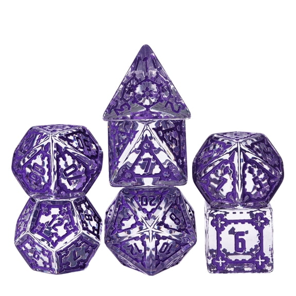 Cusdie 7 PCS/Set 25mm Giant DND Dice, Polyhedral Dice Set, D&D Dice for Dungeons and Dragons Pathfinder RPG MTG