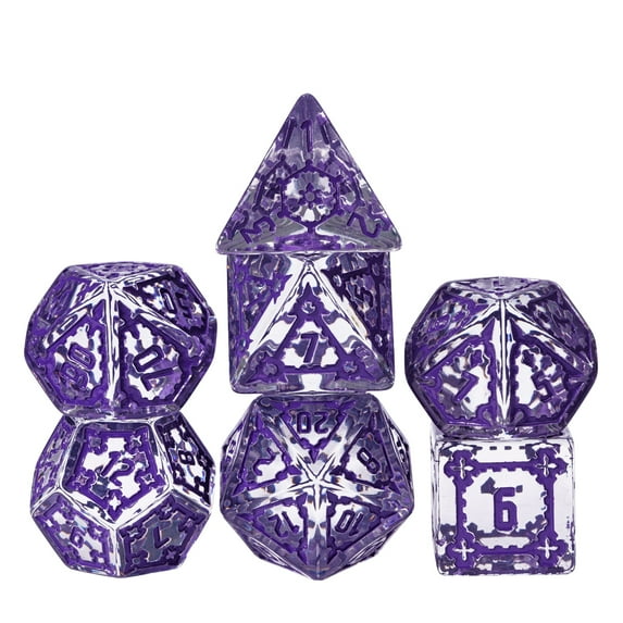 Cusdie 7 PCS/Set 25mm Giant DND Dice, Polyhedral Dice Set, D&D Dice for Dungeons and Dragons Pathfinder RPG MTG