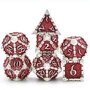 Cusdie 7 Pcs DND Metal Dice, Dagger Design Polyhedral Dice Set, Metal Dice Set for Role Playing Game D&D Dice MTG Pathfinder