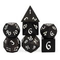 thumbnail image 1 of Cusdie 7Pcs/set Wooden DND Dice D&D Wood Dice D4 D6 D8 D10 D% D12 D20 Polyhedral Games Dice Set for Table Games MTG RPG, 1 of 5
