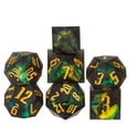 thumbnail image 1 of Cusdie Frosted Sharp Edges DND Dice, 7 PCs D&D Dice Set, Handcrafted Polyhedral Dice Set, for TTRPG Role Playing Game Pathfinder, 1 of 5