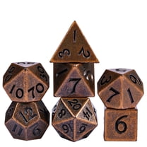 Cusdie Mini Metal DND Dice Set, 7-Die 10MM Metal Polyhedral D&D Dice Setfor DND Dungeons and Dragons TTRPG Role Playing Games