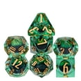 thumbnail image 1 of Cusdie Sharp Edges DND Dice, Death Peeping Eyes Liquid Core Dice, 7 PCs D&D Dice, Handcrafted Polyhedral Dice Set, for TTRPG Role Playing Game Pathfinder, 1 of 5