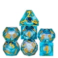 thumbnail image 1 of Cusdie Sharp Edges DND Dice, Death Peeping Eyes Liquid Core Dice, 7 PCs D&D Dice, Handcrafted Polyhedral Dice Set, for TTRPG Role Playing Game Pathfinder, 1 of 5