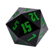 Cusdie Single D20 Dice 55mm, 20 Sided DND Dice, Giant D20 D&D Polyhedral Dice Large D20 w/Gift Box for Role Playing Game Dungeons and Dragons D&D Dice Pathfinder
