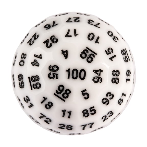 Cusdie Upgraded 50MM 100 Sided Polyhedral D&D Dice with Tin Box, Single D100 Game Dice for Dungeon and Dragons
