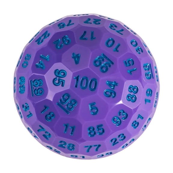 Cusdie Upgraded 50MM 100 Sided Polyhedral D&D Dice with Tin Box, Single D100 Game Dice for Dungeon and Dragons