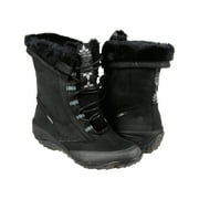 Cushe Allpine Cone Leather Womens Black Leather Casual Dress Lace Up Boots Shoes