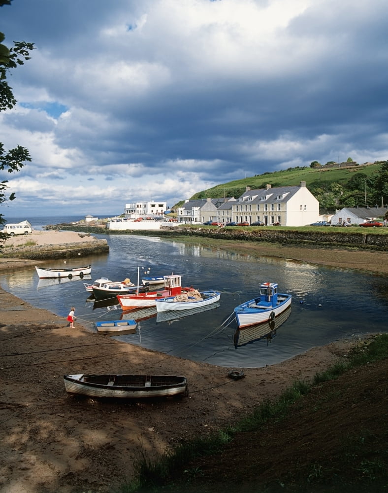 Cushendun Co Antrim Ireland Canvas Art - The Irish Image Collection Design Pics (26 x 34)