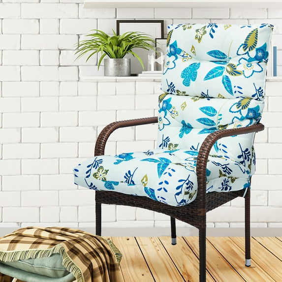 Cushion 1Pc Thick Long Seat Cushion High Back Patio Chair Cushion Rattan Chair Sofa Cushion Garden Chair Cushion Tatami Mat Recliner Cushion