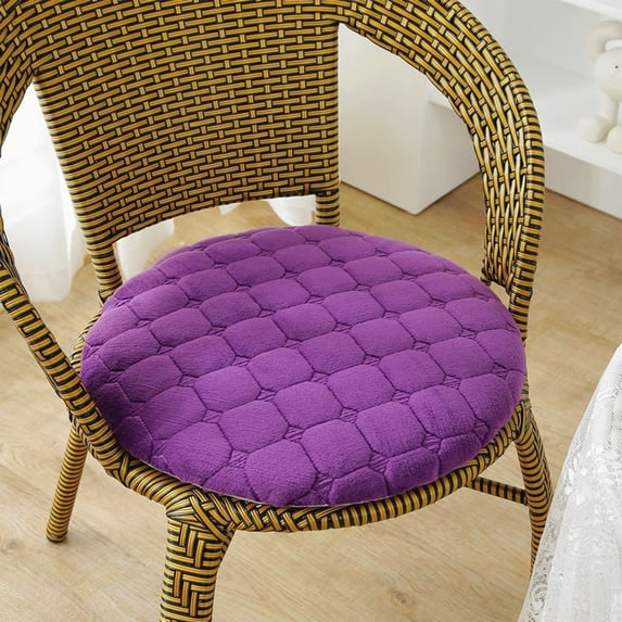 Cushion Amvlyk Chair Cushions,Seat Cushions,Chair Seat Pad Floor Cushion,Pillow Stool Pad for Indoor Outdoor Garden Patio Home Kitchen Office(11.8In)Purple