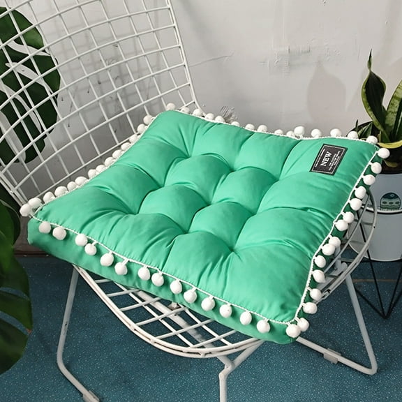 Cushion Clearance! Indoor Outdoor Garden Patio Home Kitchen Office Chair Seat Cushion Pads(Green,41cm/1PC)