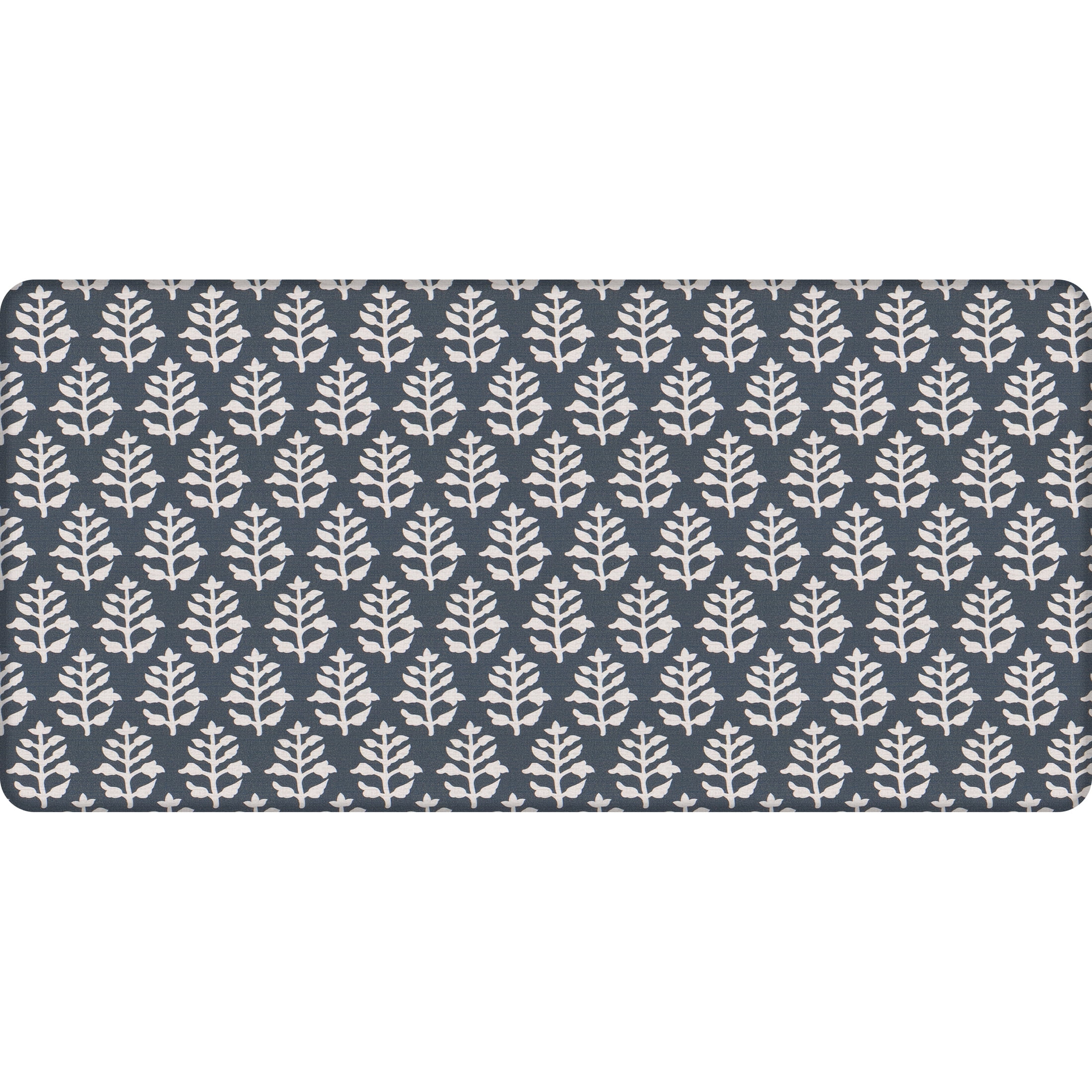 Apache Mills Cushion Comfort Lana Leaves Graystone Kitchen Anti-Fatigue Mat, 20" x 41"