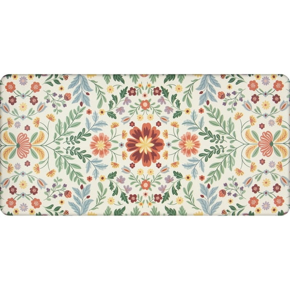 Apache Mills Cushion Comfort Multi-Color Floral Kitchen Anti-Fatigue Mat, 20" x 41"